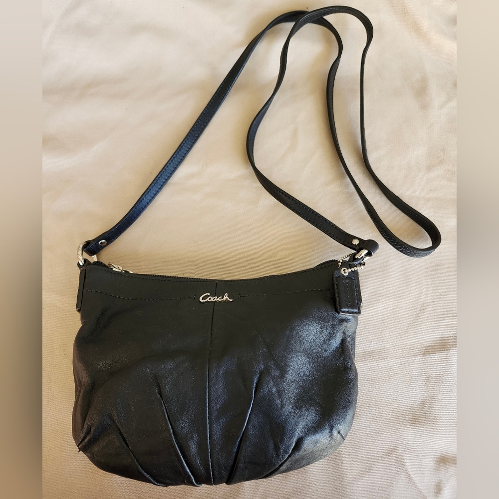 Coach Black Leather Crossbody Bag